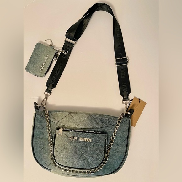 *NWT* Steve Madden Denim‎ Bag - Picture 6 of 12